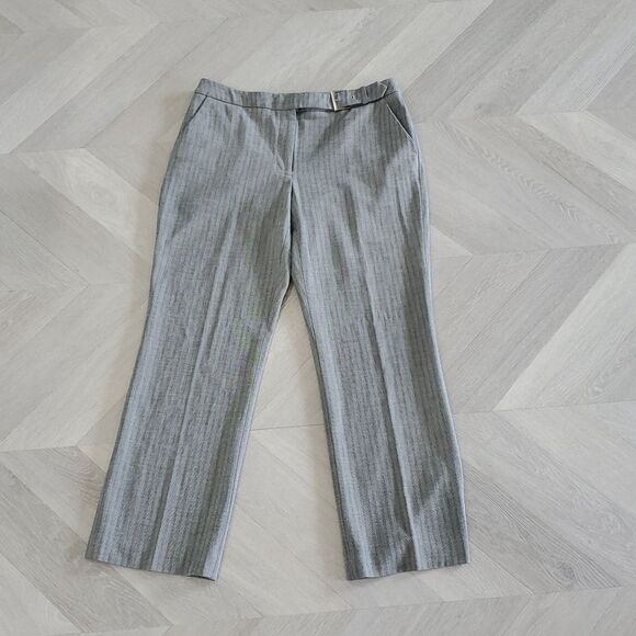 Apostrohpe "Rosa", Trouser Pant Boot cut, Gray w/white windowpane, Size 12P - Picture 1 of 7